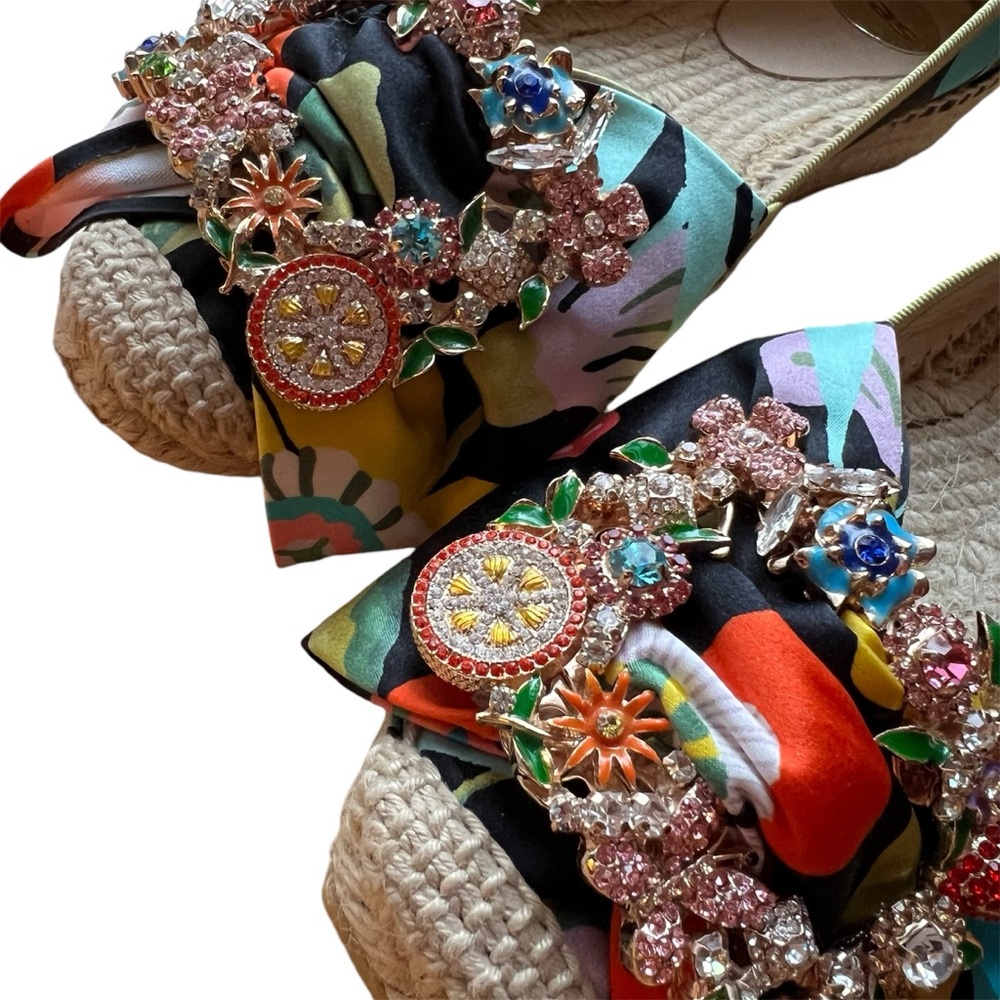 Embellished RAS Espadrilles Fruit Floral Butterfly Rhinestone